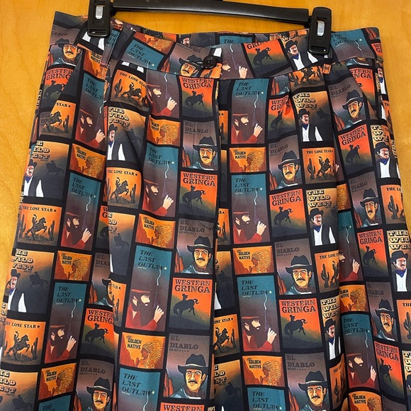 Western Gringa western graphic wide leg pants - Picture 3 of 5